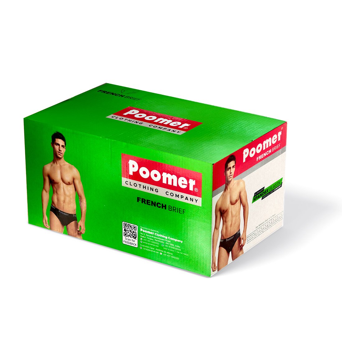 Poomer® Mens French Brief ( Pack of 5 ) 5 (3)